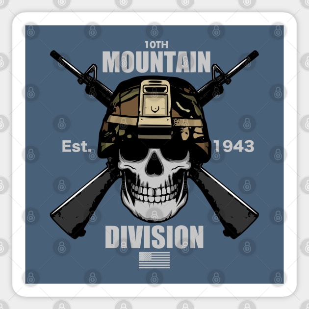 10th Mountain Division Sticker by TCP